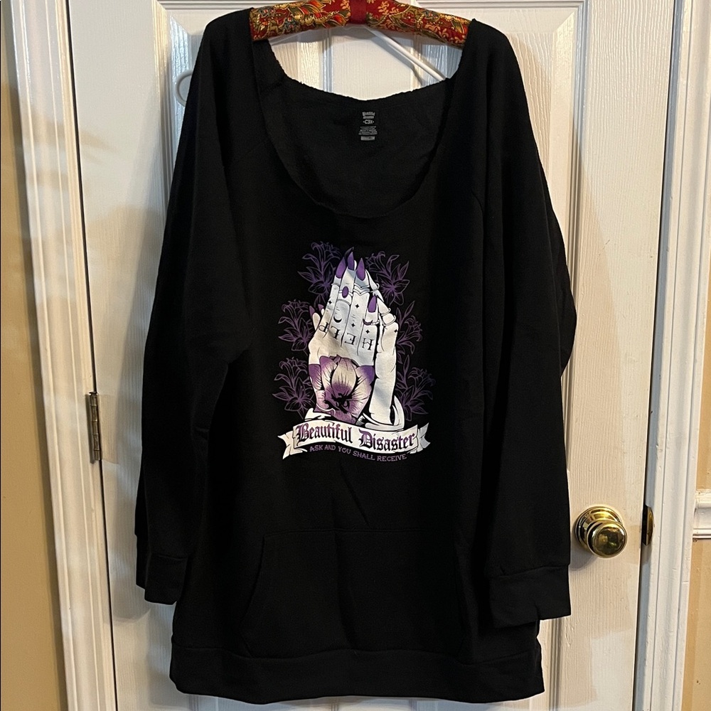 Beautiful Disaster Black Sweatshirt